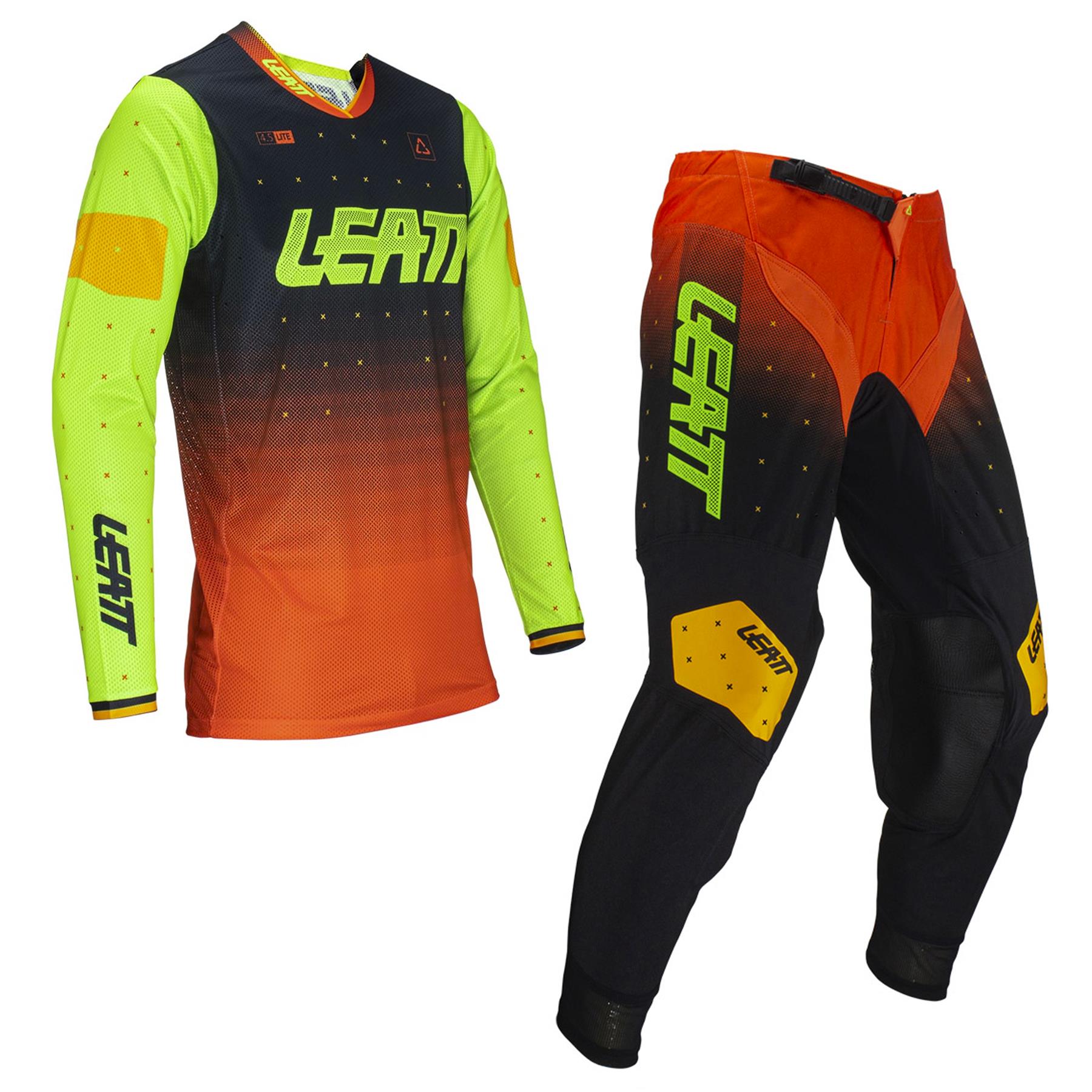 Leatt 2024 Combo Kit Pants & Jersey Moto 4.5 Lite Citrus